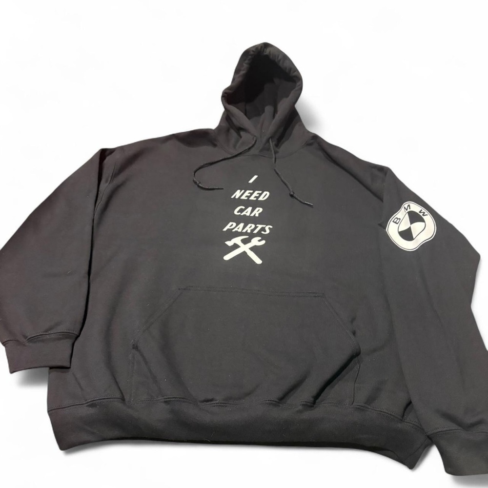 I Need Car Parts Custom Sweatshirt With Custom Car Decals - NWT